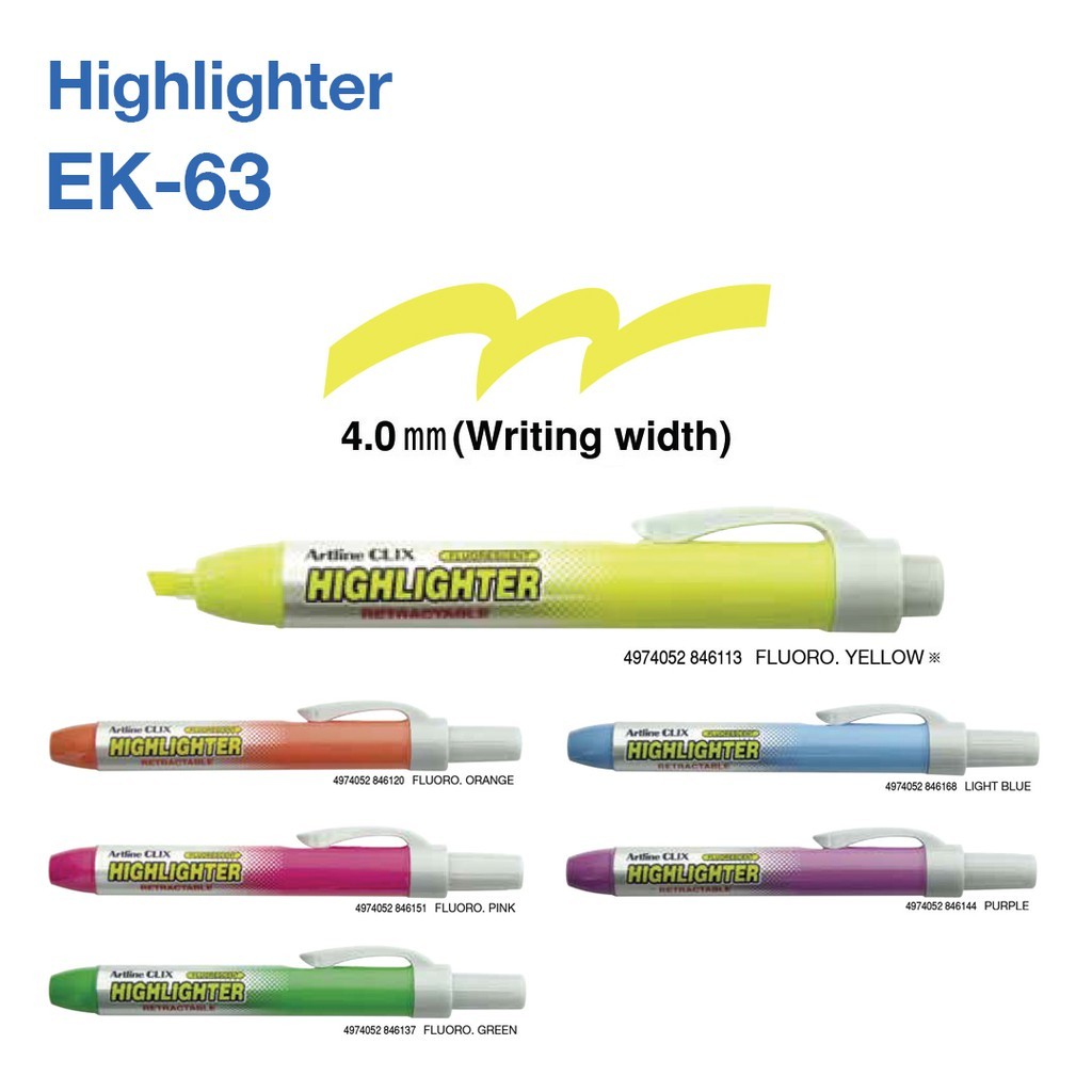 

GROSIR Highlighter Artline Clix 63 (12 PCS)