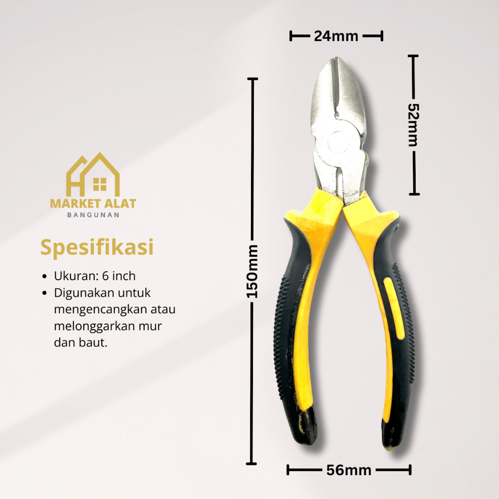 Tang Knip 6” / Tang Potong 6 Inci / Tang Snap Ring 6 Inch / Tang Potong Knip 6”