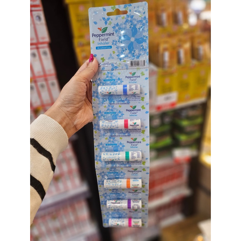 Peppermint Field Aromatics Inhaler 6pcs Untuk Meredakan Hidung Tersumbat Dan Vertigo