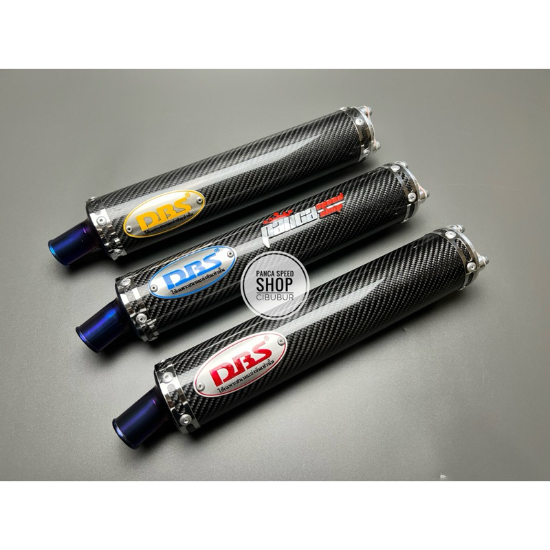 SILINCER SLINSER KNALPOT DBS THAILAND CARBON TITANIUM NINJA R SS RR NEW OLD ZX 150 ORI ORIGINAL THAI