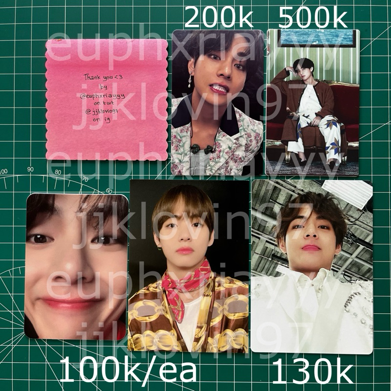 [READY STOCK] PC MPC MINI PHOTOCARD V TAEHYUNG BTS DVD MOTS ONE TAE ZOOM DICON 2020 CLIPBOARD 5TH MU