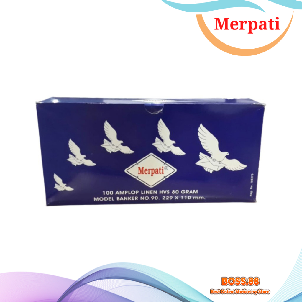 

ENVELOPE / AMPLOP PANJANG MERPATI GUMMED (1 PACK)