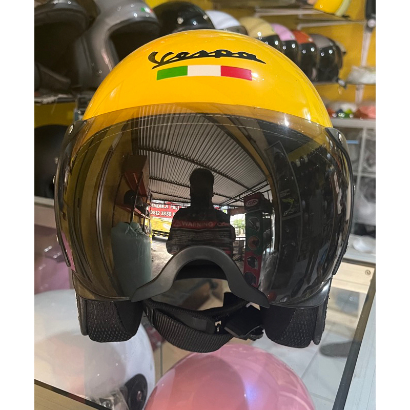 helm vespa pilot jpn original