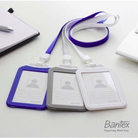 

Bantex Dual Side ID Card Holder Lanyard Portrait #8881