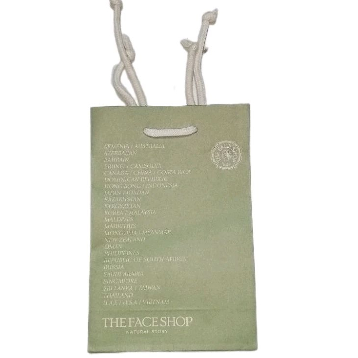 

PAPERBAG THE FACE SHOP SIZE T.19 ×P.13 ×L.7