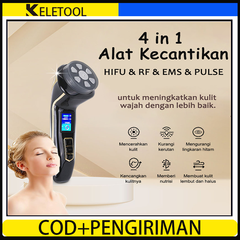 HIFU 3/2/1 Generasi Mini RF 4 in 1 Alat Kecantikan Multifungsi EMS Face setrika pijat roller Pemutih