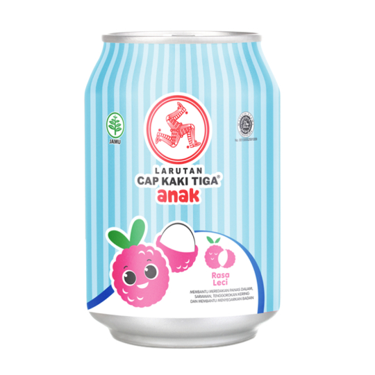 

Cap Kaki Tiga Anak Lychee Kaleng 250ml