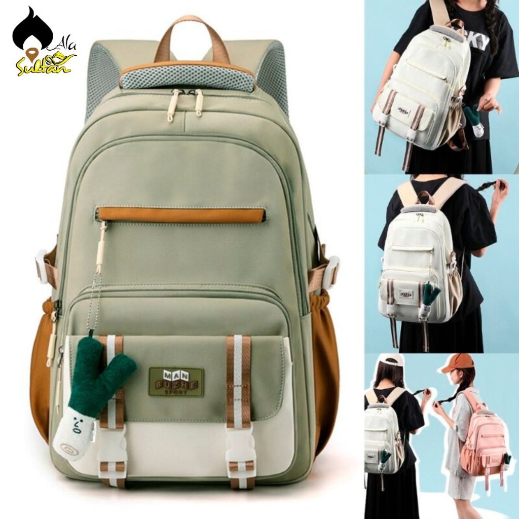 Tas Sekolah Anak Perempuan SMP SMA/Ransel Wanita Backpack Besar