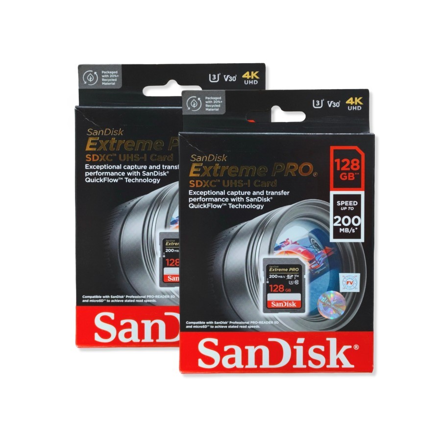 SANDISK Extreme Pro SDXC UHS-I Card V30 128 GB