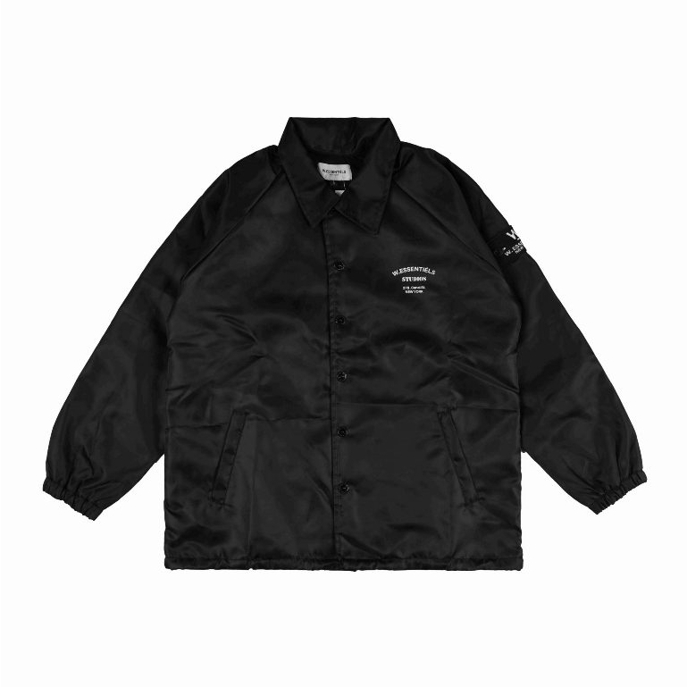 W Essentiels New York Belcastel Windbreaker Jacket Black - 100% ORIGINAL RESMI