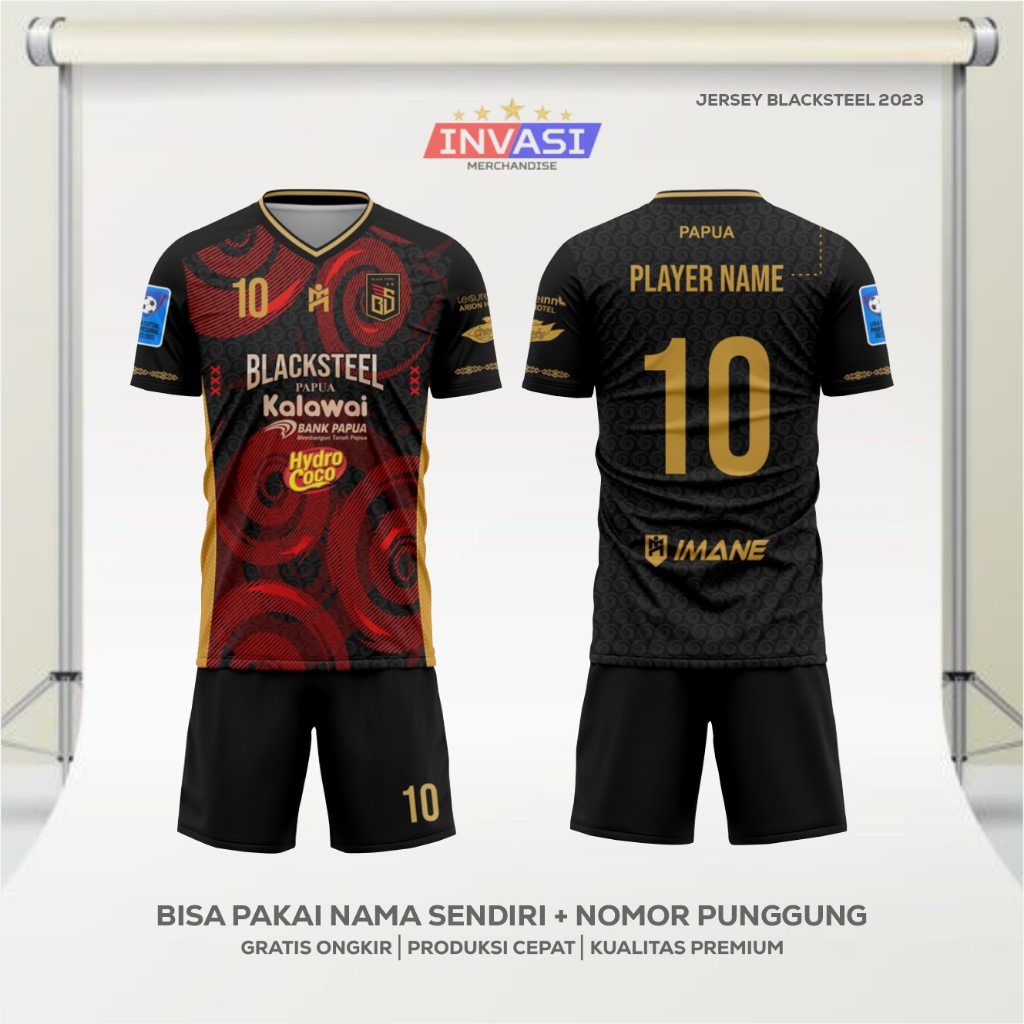 Jersey Futsal Blacksteel Manokwari 2023