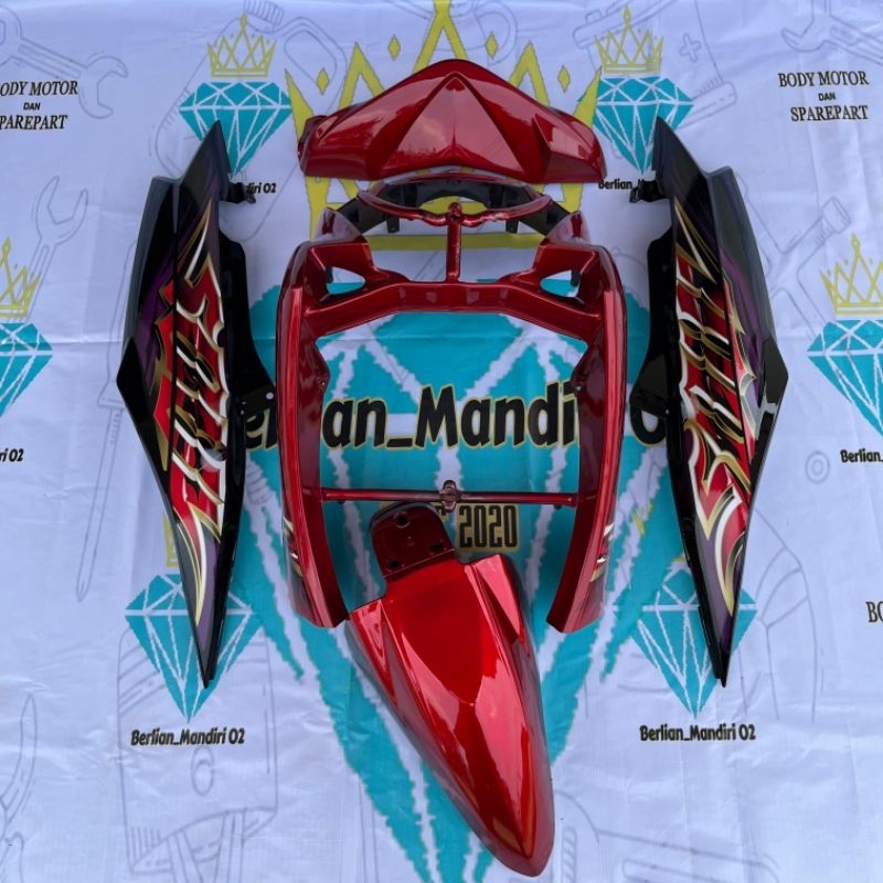 COVER FULL BODY HALUS MIO SOUL KARBU MERAH MAROON