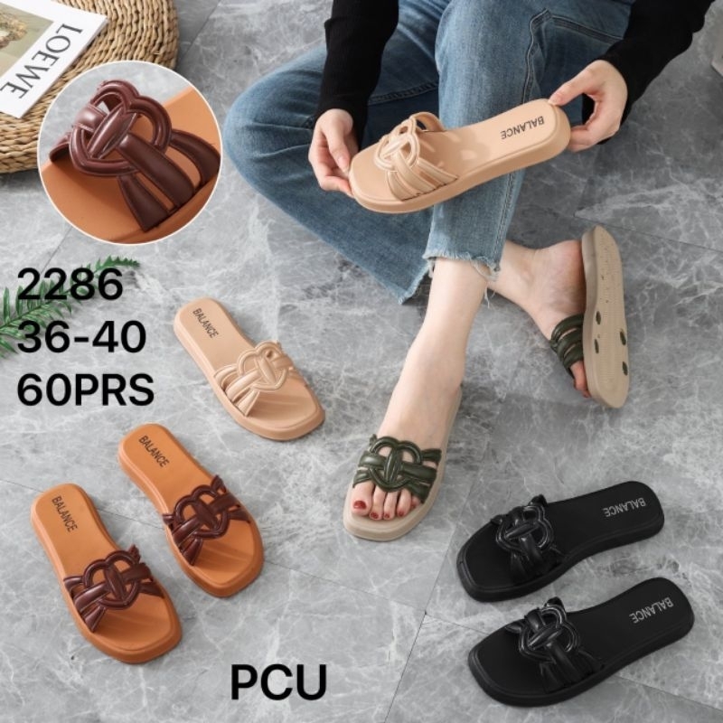 TERBARU SANDAL SLOP WANITA KARET BALANCE 2286