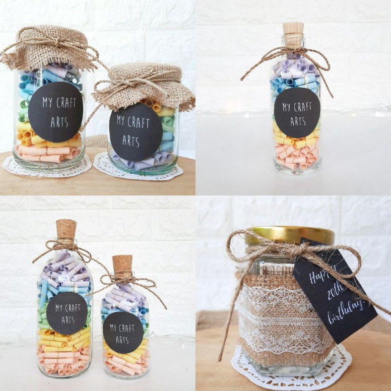 

Kemasan Baru Messages in a Jar Bottle BELUM DITULISBLANK PAPER mycraftarts 8E