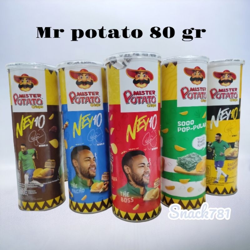 

mr potato keripik kentang kaleng cemilan asin kaleng