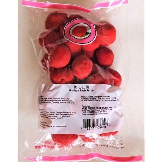 

Best Product Manisan Buah Persik Halal Cruch Peach Logo Halal