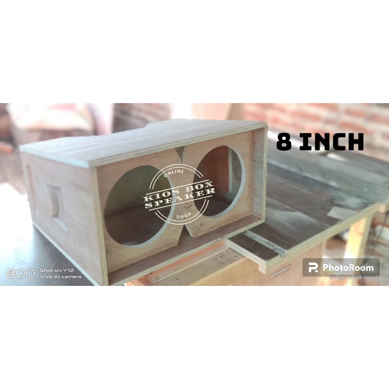 BOX SPEAKER LINE ARRAY DOUBLE 8 INCH TEBAL TRIPLEK 12 mm