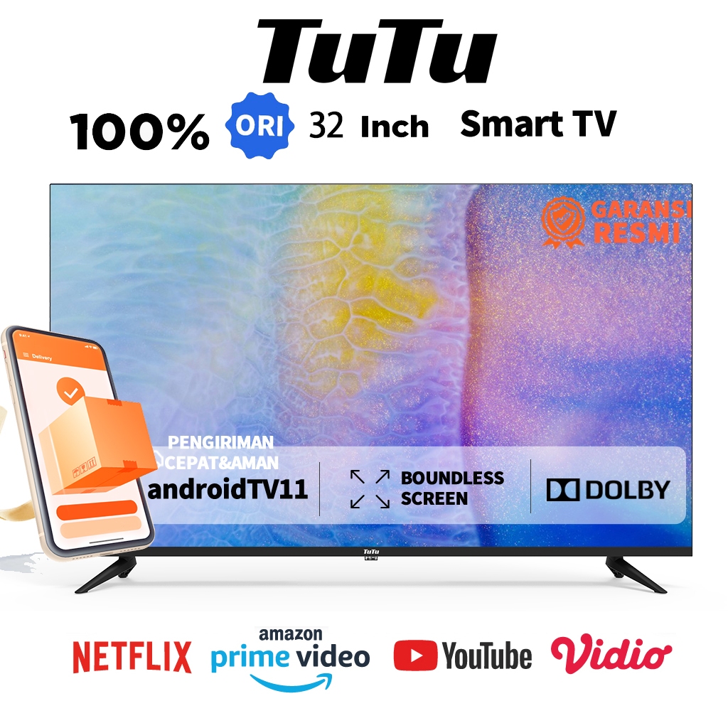 TUTU 32 inch LED TV  digital 32 inch smart tv  32 inch  Dolby Audio tv led tv 32 inch digita