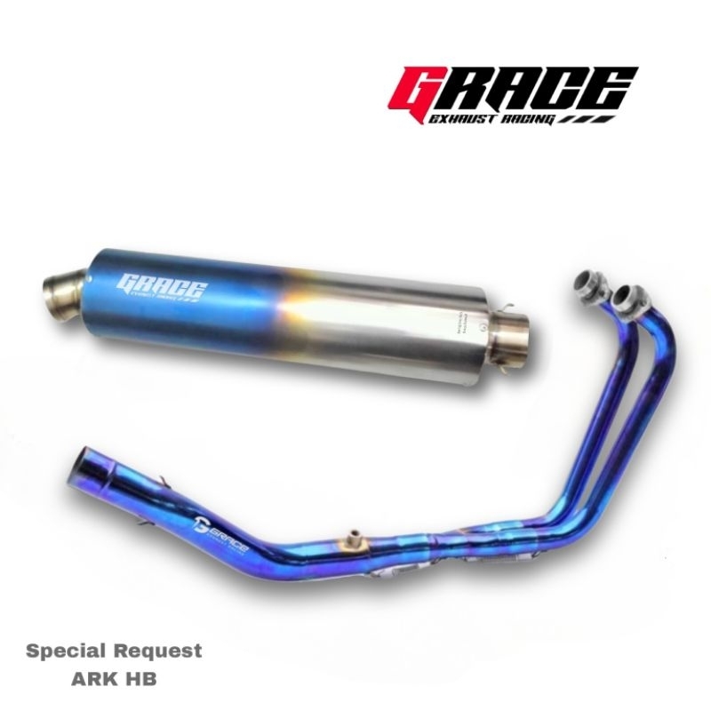 knalpot fullsystem ninja250 , r25/mt25 , cbr250rr , z250 original grace ark special request