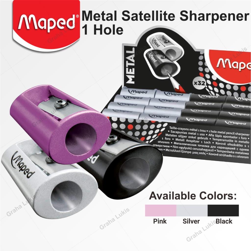 

Maped Metal Satellite Sharpener 1 Hole / Rautan Metal 1 Lubang