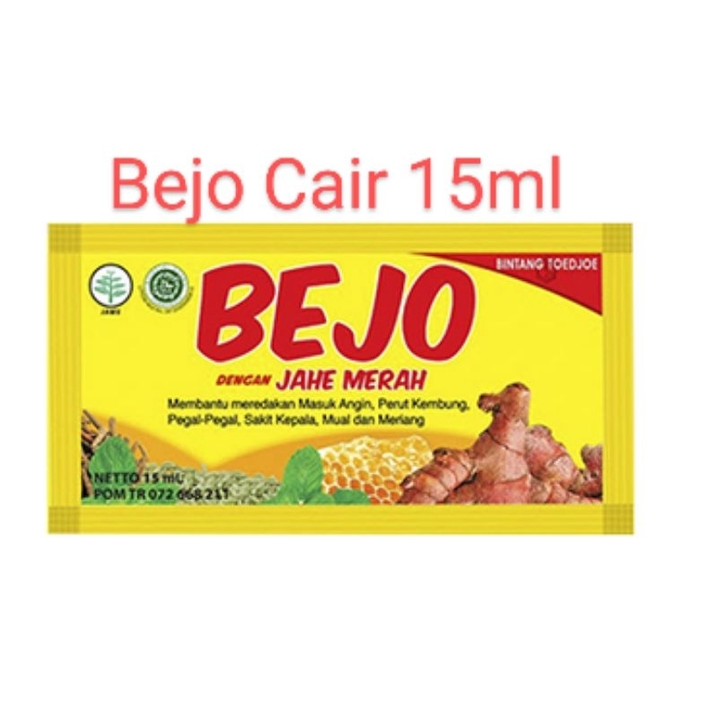 

Bejo Jahe Merah Sachet 15 ml -Mengatasi Masuk Angin