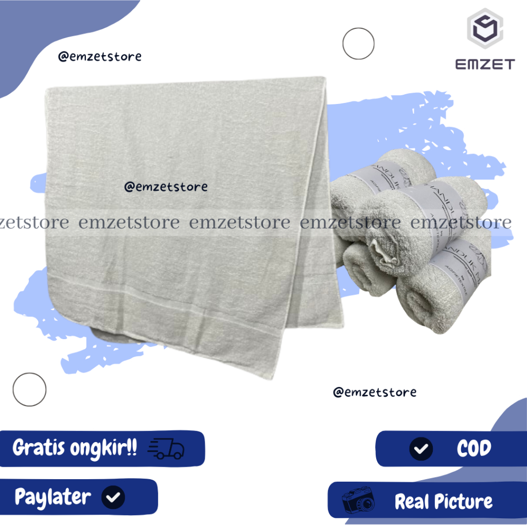HANDUK DEWASA HANDUK  WARNA HANDUK HOTEL PUTIH PREMIUM