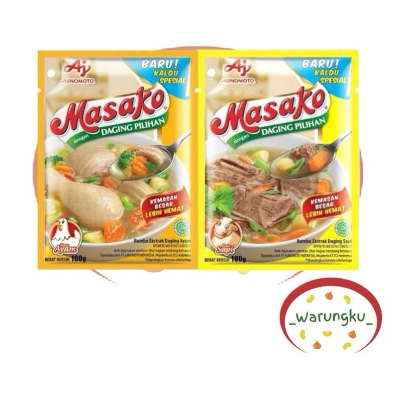 

MASAKO 100gr Rasa Ayam Sapi Kaldu Penyedap