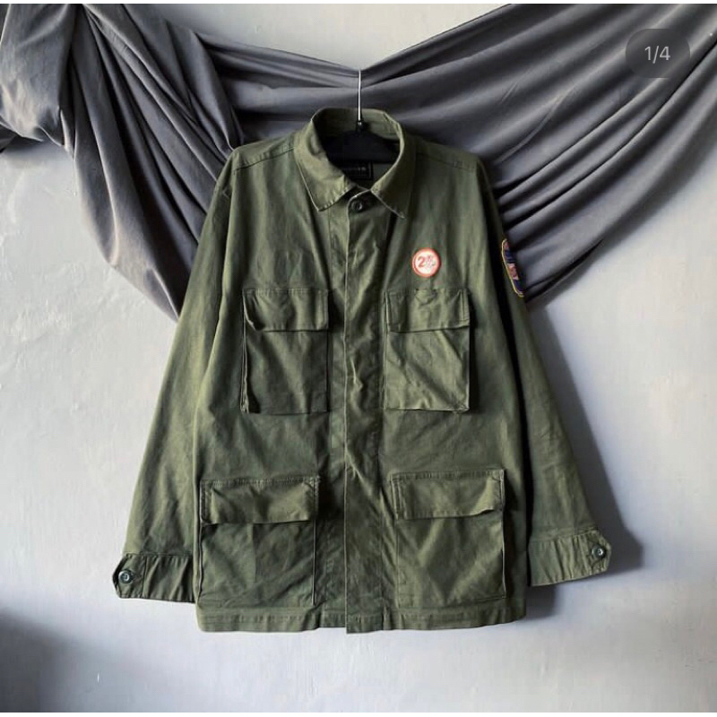 BADGER 20th ANNIVERSARY CHORE JACKET ARMY GREEN