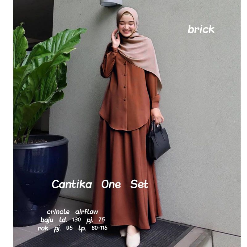 JUMBO LD 130 cm SETELAN BAJU DAN ROK WANITA JUMBO LD 130 cm CANTIKA SETELAN BAJU WANITA