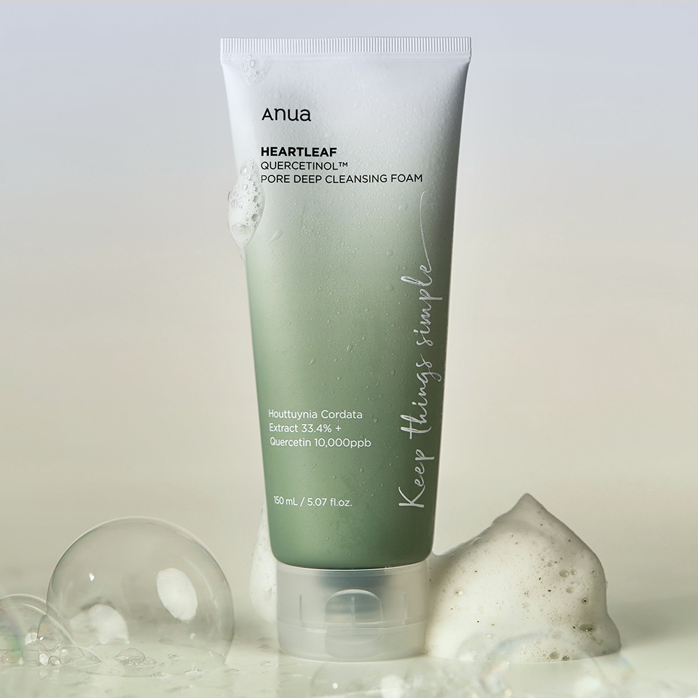 [PO] ANUA Heartleaf Quercetinol Pore Deep Cleansing Foam Succinic Moisture Cleansing Foam Pore Contr