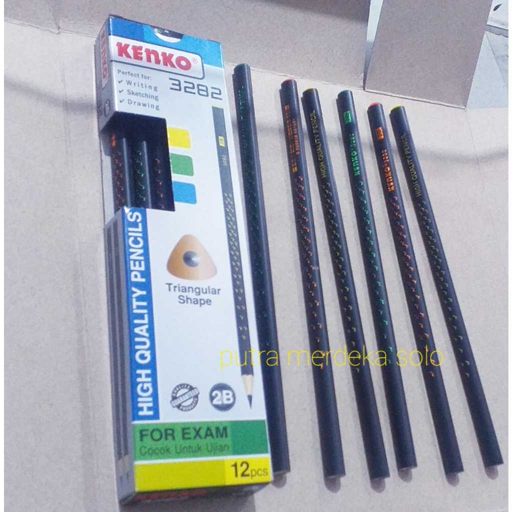 

Pensil 2B Kenko 3282 Pensil 2B Kenko Triangular Shape For Exam