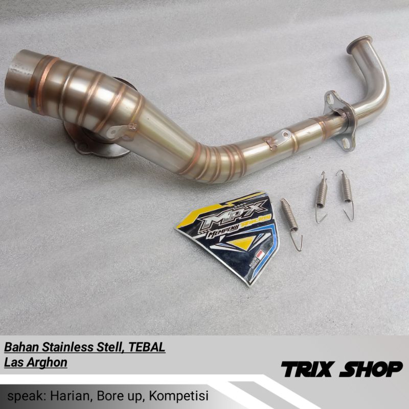 Leheran HEADER Knalpot PNP Inlet 50 Nmax Nmax Old Aerox full bending