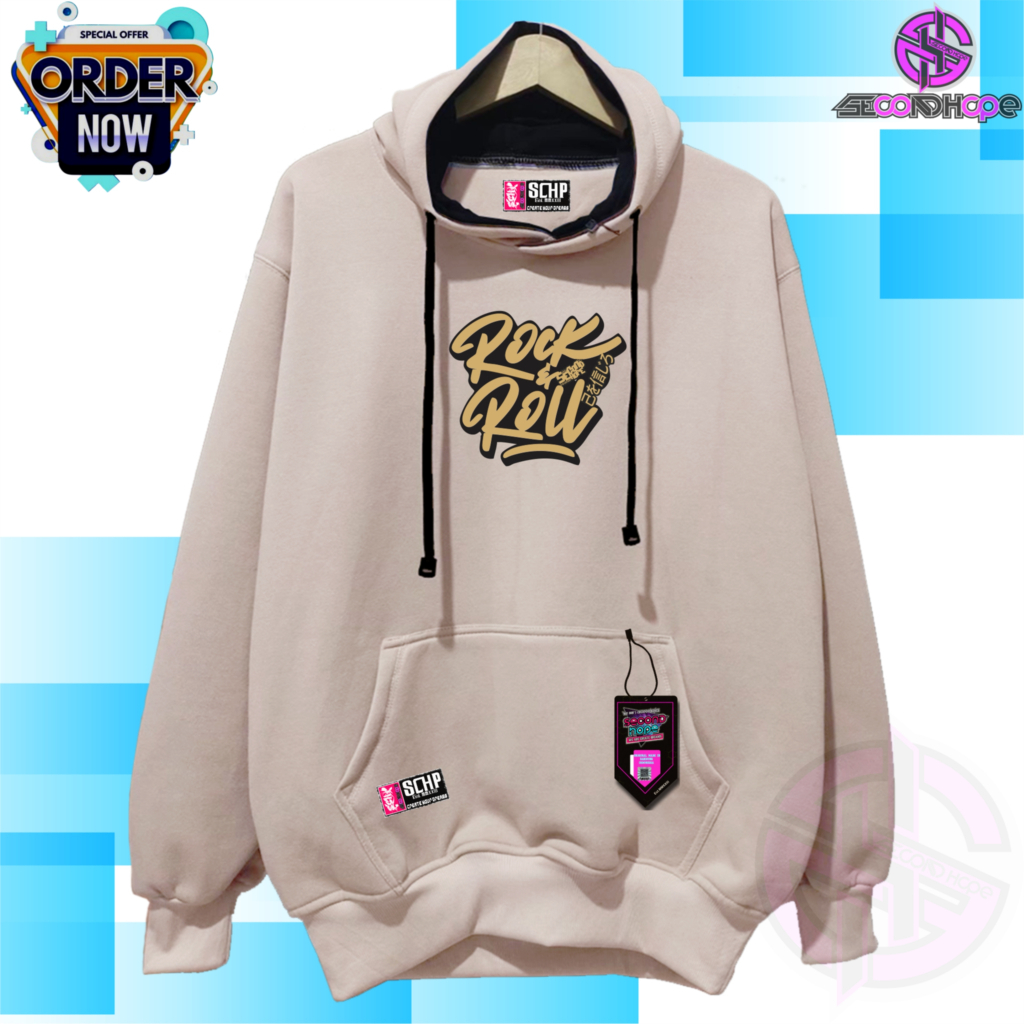 HOODIE  Pria Tebal Warna Hitam Jaket Cowok Keren Original Suiter Terbaru SECOND HOPE Korean Style