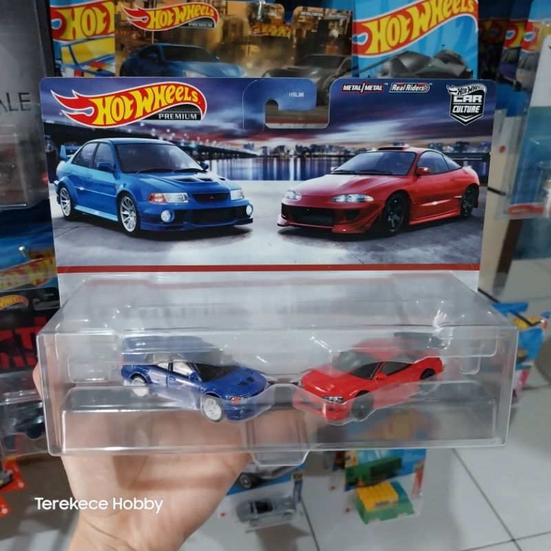 Hot Wheels Premium Twin Pack mitsubishi Lancer dan 95 mitsubishi eclipse