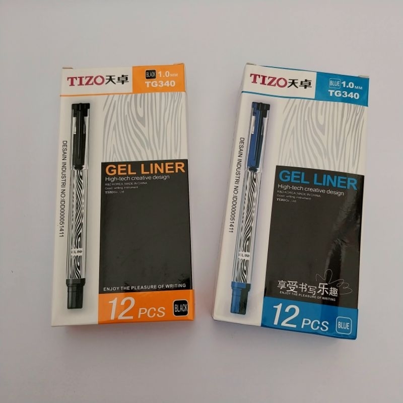 

(12 pcs) Bolpen/Pulpen/Ballpoint Zebra Tizo TG340