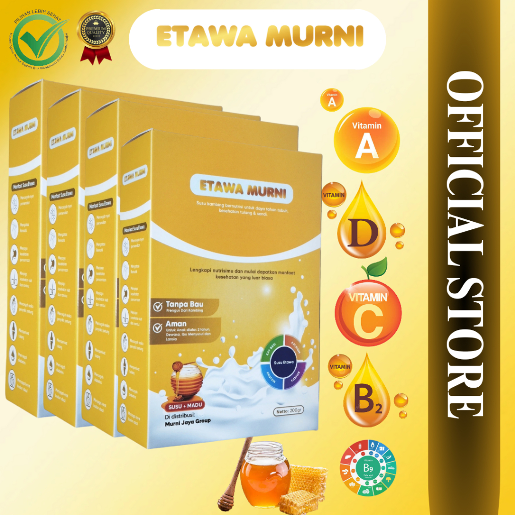 

ETAWA MURNI PAKET HEMAT 4 BOX SUSU KAMBING PREMIUM BERNUTRISI