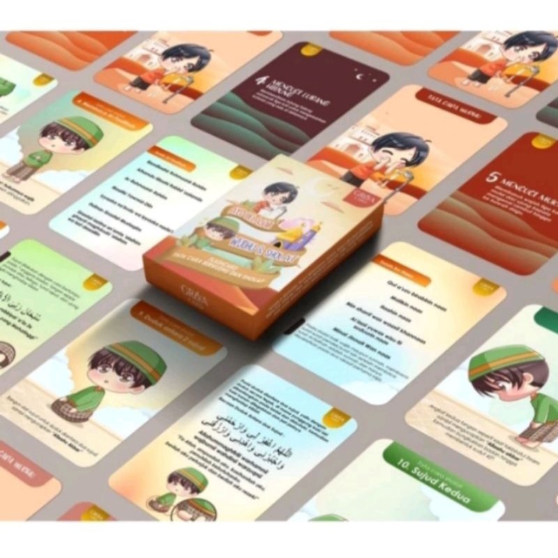 flashcard anak doa Asmaul Husna sholat huruf angka hijaiyah hewan buah sayur