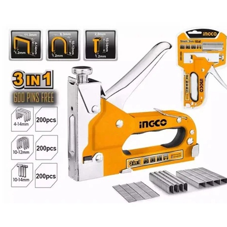 

Staple Gun Tembak 3 in 1 Way INGCO HSG145 Jok Hekter Staples Steples rmj