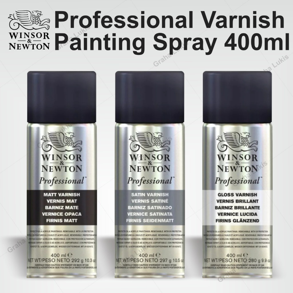

Winsor Professional Varnish Painting Spray 400ml ( Acrylic / Oil )