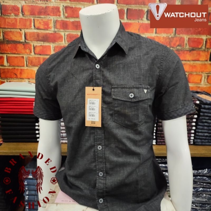 WATCHOUT JEANS KEMEJA LENGAN PENDEK JS502350123 GREY