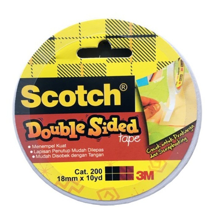 

TBMO Double Tape 3M Solatip Lakban 12 mm x 100 Y 200 SCOTCH / Double Side Tape