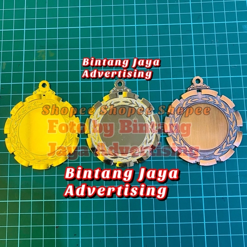 Medali Logam Satuan Mendali Medali Emas Perak Perunggu Logam Satuan PREMIUM