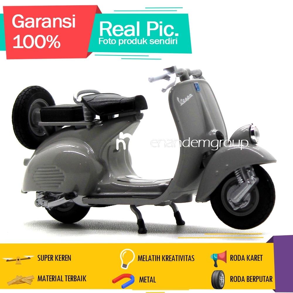 Diecast Miniatur Motor Skuter Classic Style 125CC