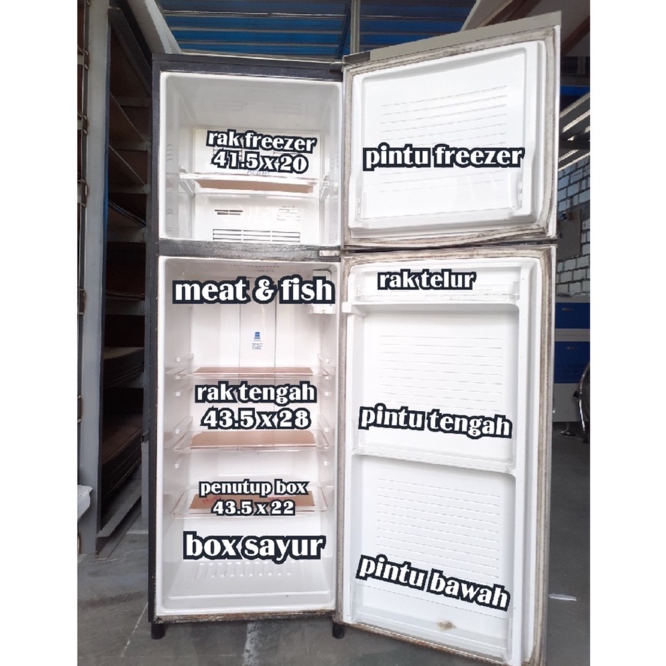 [READY] Rak Botol Kulkas Sanyo aqua 2 pintu AQR - D260 | Rak Pintu Kulkas Sanyo Aqua 2 Pintu