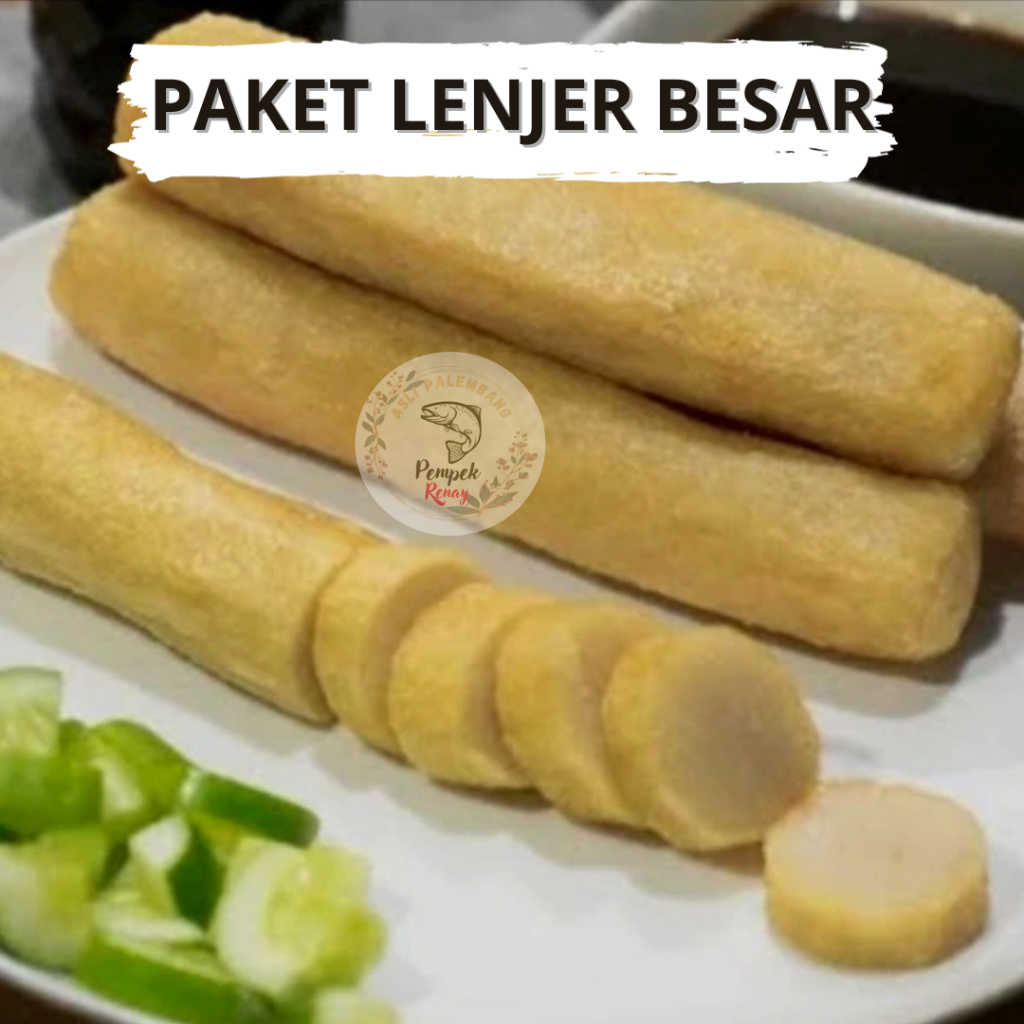 

Pempek palembang asli paket lenjer besar isi 3 pcs