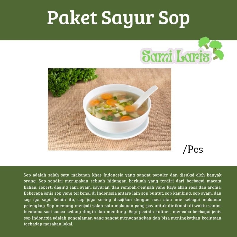 

paket Sayur Sop