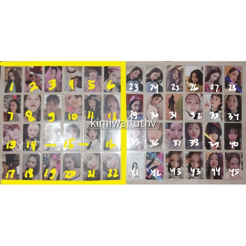 READY STOCK RED VELVET PC PHOTOCARD ALBUM POB BENEFIT SMTOWN SMCU PALACE POTRAIT MEMBERSHIP MAKESTAR