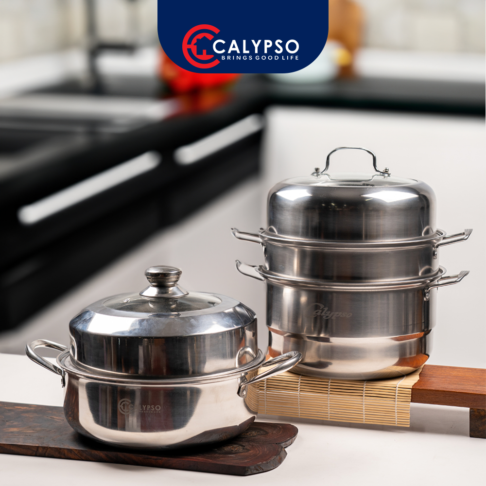 Calypso Calypso Panci Steamer Kukus Panci Serbaguna Steamer Pot 28-30cm Stainless Steel