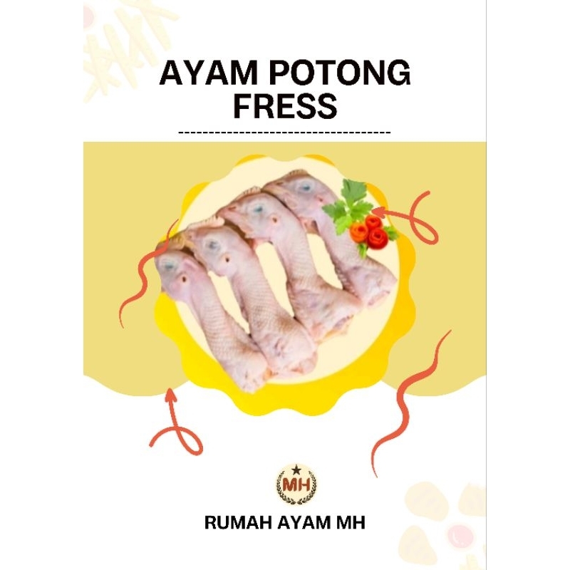 

Ayam potong fress paket kepala leher 10 - 20 pcs