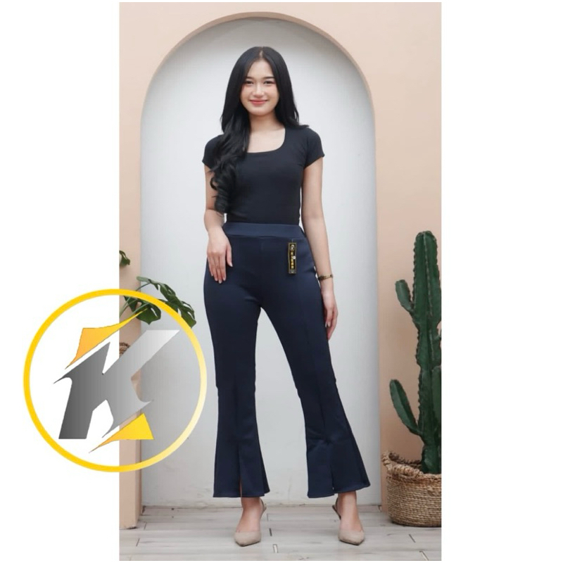 official celana dewasa cutbray belah//celana pants cutbray belah bawah//celana cutbray bahan scuba